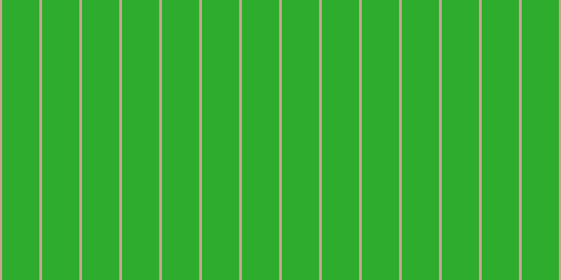 #2dac2d, #caa393 vertical lines, four pixels wide, fifty-three pixels apart