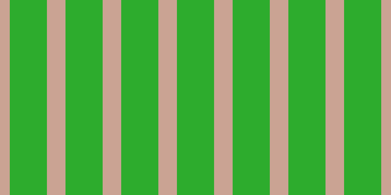 #2dac2d, #caa393 vertical lines, thirty-eight pixels wide, seventy-six pixels apart