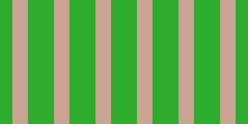 #2dac2d, #caa393 vertical lines, fifty pixels wide, eighty-four pixels apart