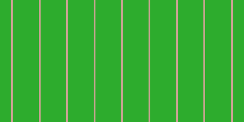 #2dac2d, #caa393 vertical lines, six pixels wide, eighty-four pixels apart