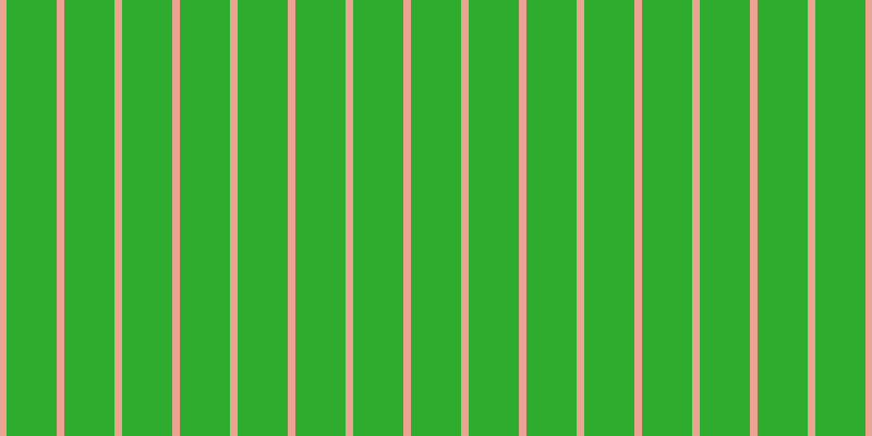 #2dac2d, #eba393 vertical lines, seven pixels wide, forty-six pixels apart