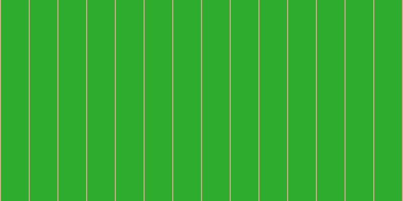 #2dac2d, #eba393 vertical lines, two pixels wide, fifty-five pixels apart