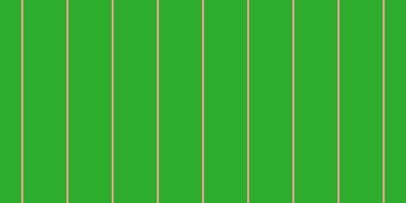 #2dac2d, #eba393 vertical lines, four pixels wide, eighty-five pixels apart