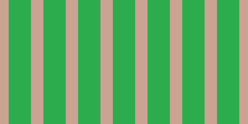#2dac4e, #caa393 vertical lines, forty pixels wide, seventy-two pixels apart