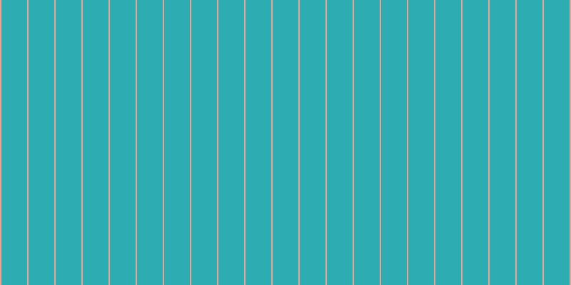#2dacb1, #eba393 vertical lines, two pixels wide, thirty-six pixels apart