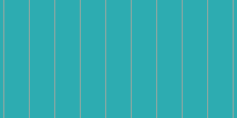 #2dacb1, #eba393 vertical lines, two pixels wide, eighty-four pixels apart