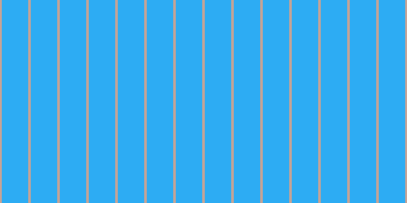 #2dacf3, #caa393 vertical lines, five pixels wide, fifty-two pixels apart