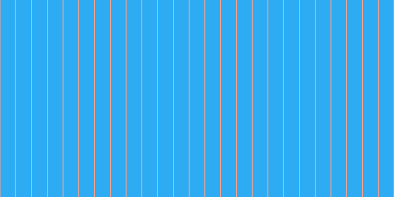 #2dacf3, #eba393 vertical lines, two pixels wide, thirty pixels apart