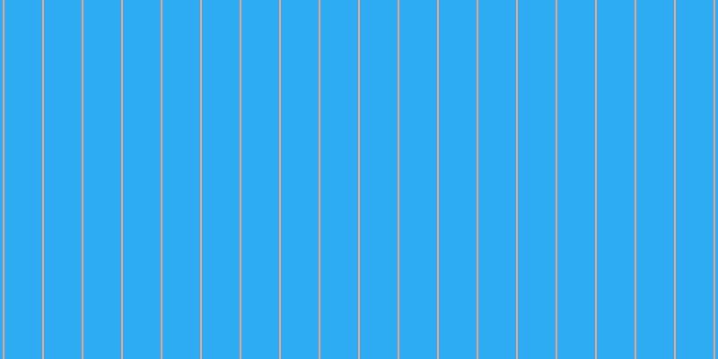 #2dacf3, #eba393 vertical lines, two pixels wide, forty-two pixels apart