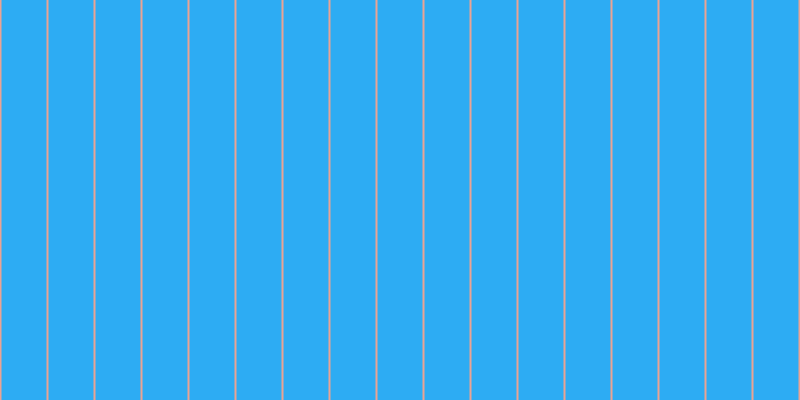 #2dacf3, #eba393 vertical lines, two pixels wide, forty-five pixels apart