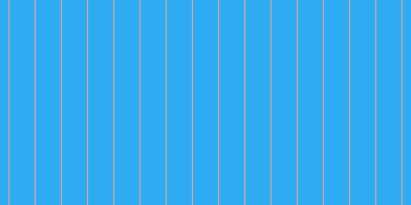 #2dacf3, #eba393 vertical lines, two pixels wide, forty-nine pixels apart