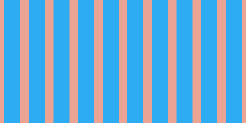 #2dacf3, #eba393 vertical lines, twenty-eight pixels wide, fifty-two pixels apart