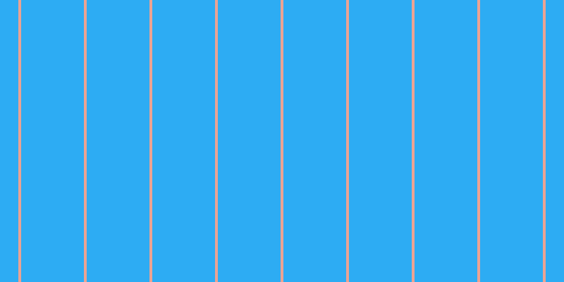 #2dacf3, #eba393 vertical lines, four pixels wide, eighty-nine pixels apart