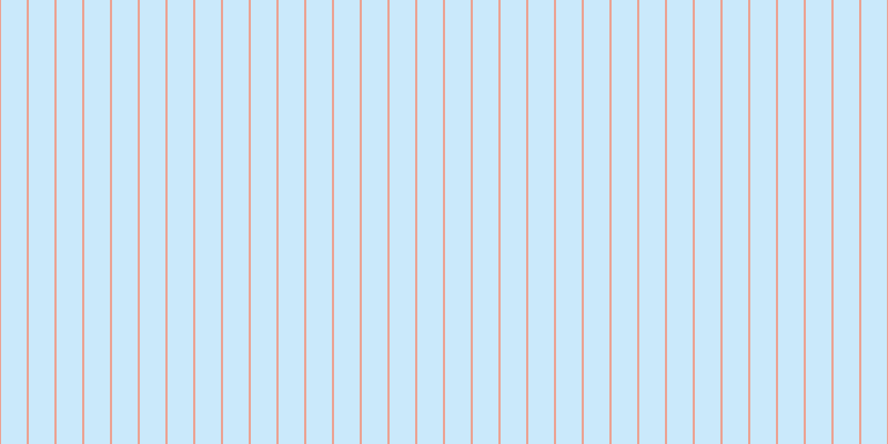 #2dacf3 (25%), #eba393 vertical lines, two pixels wide, twenty-three pixels apart