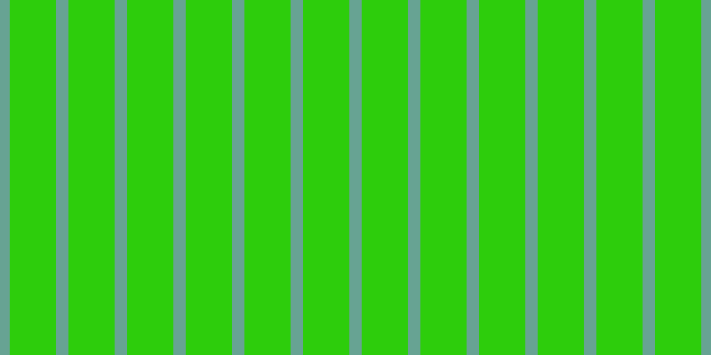 #2dcd0c, #67a393 vertical lines, fourteen pixels wide, fifty-two pixels apart