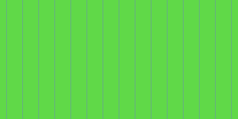 #2dcd0c (75%), #67a393 vertical lines, two pixels wide, fifty-two pixels apart