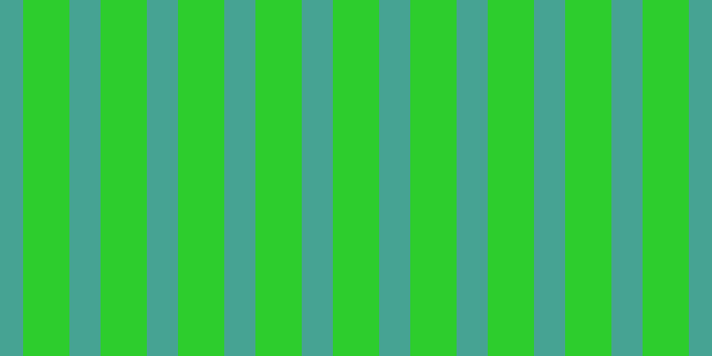 #2dcd2d, #46a393 vertical lines, thirty-five pixels wide, fifty-two pixels apart