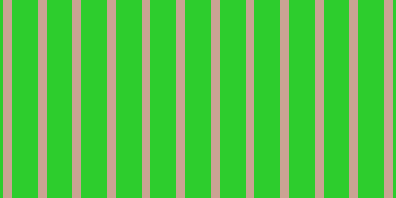 #2dcd2d, #caa393 vertical lines, eighteen pixels wide, fifty-two pixels apart