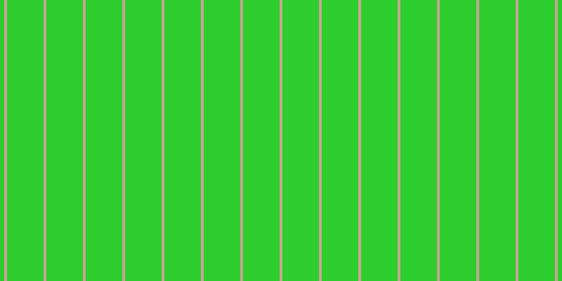 #2dcd2d, #caa393 vertical lines, four pixels wide, fifty-two pixels apart