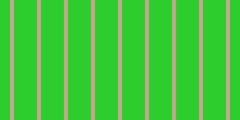 #2dcd2d, #caa393 vertical lines, thirteen pixels wide, seventy-seven pixels apart