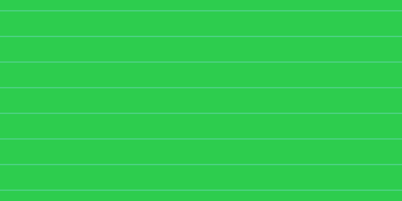 #2dcd4e, #57d393 horizontal lines, two pixels wide, forty-nine pixels apart