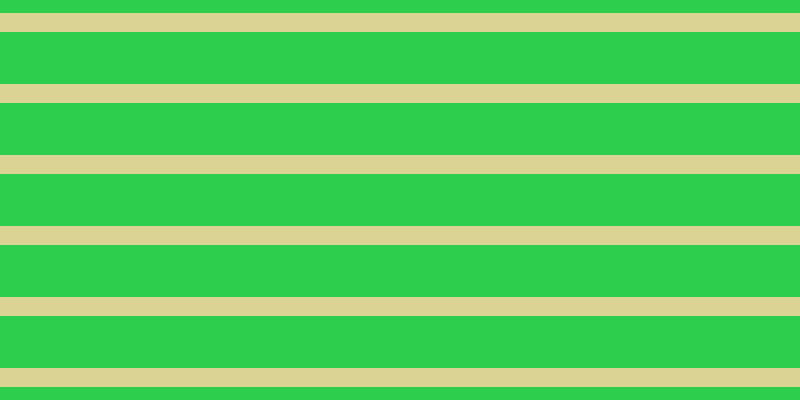 #2dcd4e, #dbd393 horizontal lines, nineteen pixels wide, fifty-two pixels apart
