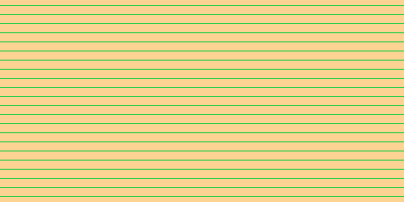 #2dcd4e, #fcd393 horizontal lines, sixteen pixels wide, two pixels apart
