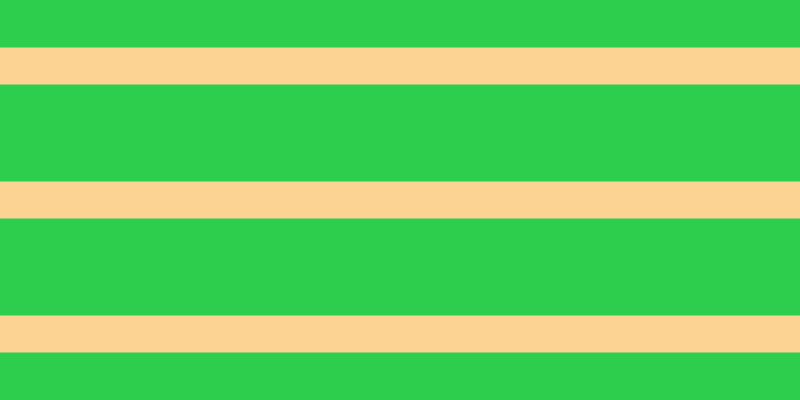 #2dcd4e, #fcd393 horizontal lines, thirty-seven pixels wide, ninety-seven pixels apart