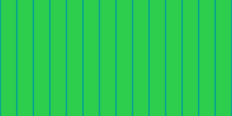 #2dcd4e, #04a393 vertical lines, five pixels wide, fifty-two pixels apart