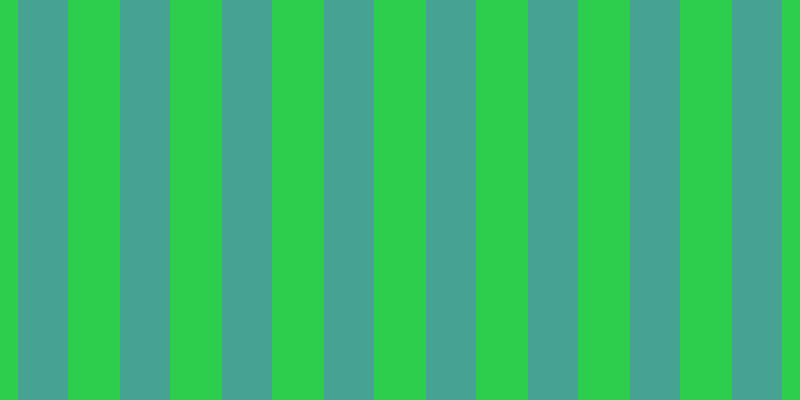 #2dcd4e, #46a393 vertical lines, fifty pixels wide, fifty-two pixels apart