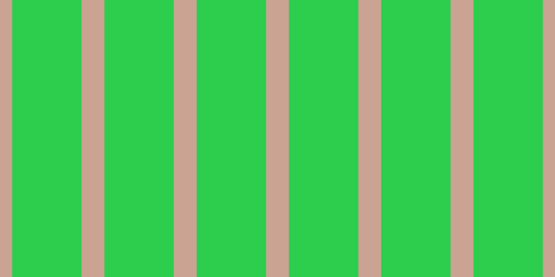 #2dcd4e, #caa393 vertical lines, thirty-three pixels wide, one hundred pixels apart