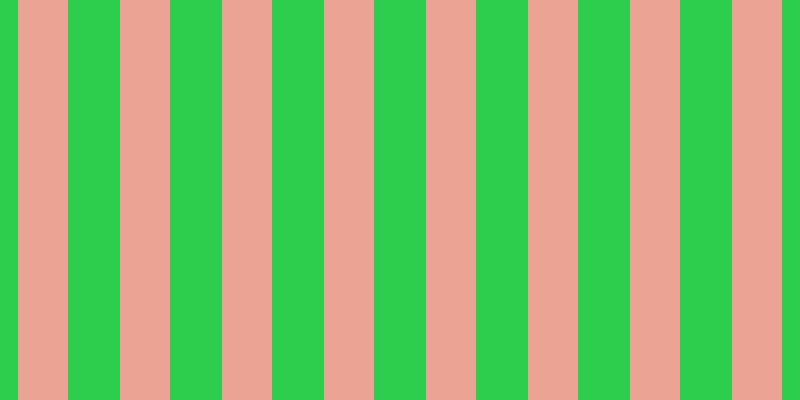 #2dcd4e, #eba393 vertical lines, fifty pixels wide, fifty-two pixels apart