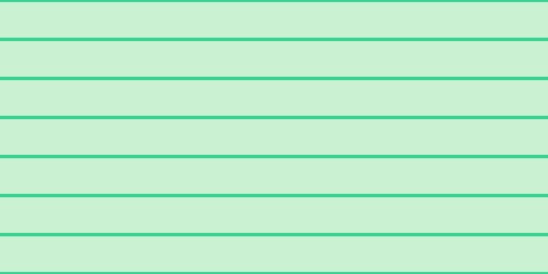 #2dcd4e (25%), #36d393 horizontal lines, five pixels wide, fifty-two pixels apart