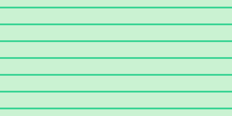 #2dcd4e (25%), #36d393 horizontal lines, six pixels wide, fifty-two pixels apart