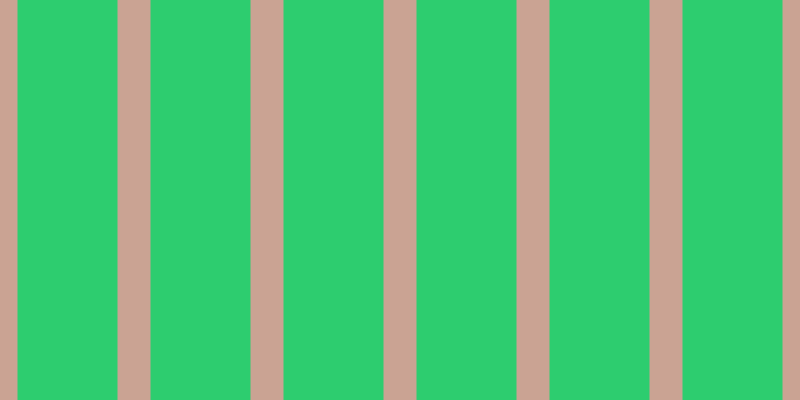#2dcd6f, #caa393 vertical lines, thirty-three pixels wide, one hundred pixels apart