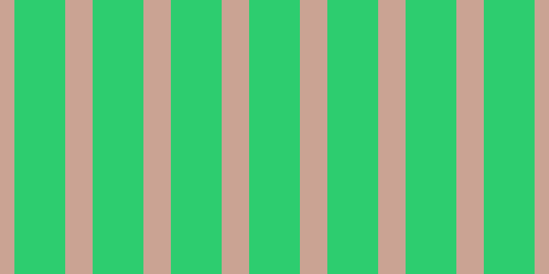#2dcd6f, #caa393 vertical lines, forty pixels wide, seventy-four pixels apart