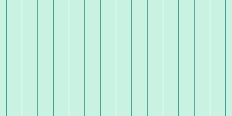 #2dcd90 (25%), #46a393 vertical lines, two pixels wide, fifty-two pixels apart