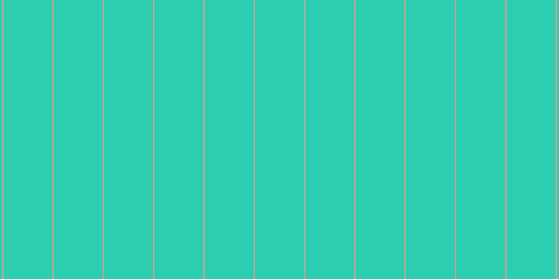 #2dcdb1, #caa393 vertical lines, two pixels wide, seventy pixels apart