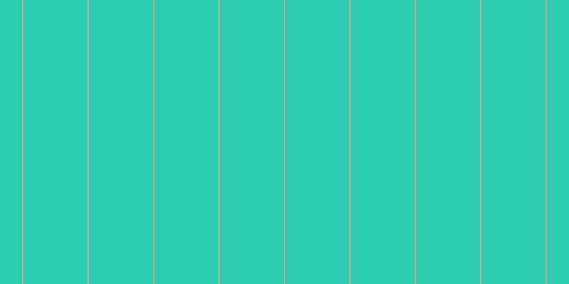 #2dcdb1, #caa393 vertical lines, two pixels wide, ninety pixels apart
