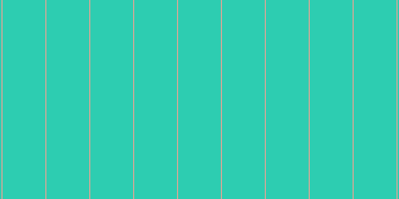 #2dcdb1, #eba393 vertical lines, two pixels wide, eighty-six pixels apart