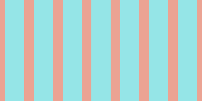 #2dcdd2 (50%), #eba393 vertical lines, thirty-eight pixels wide, seventy-six pixels apart