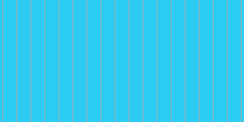 #2dcdf3, #caa393 vertical lines, two pixels wide, forty-four pixels apart