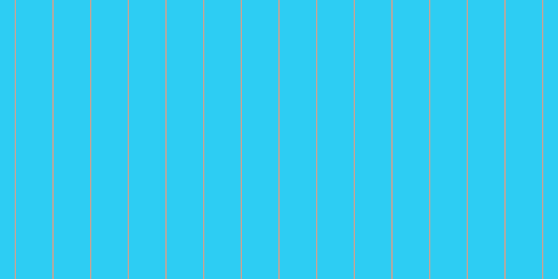 #2dcdf3, #caa393 vertical lines, two pixels wide, fifty-two pixels apart