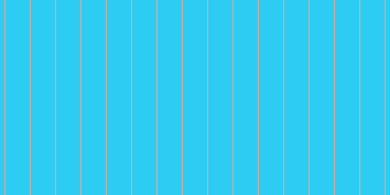 #2dcdf3, #eba393 vertical lines, two pixels wide, fifty pixels apart