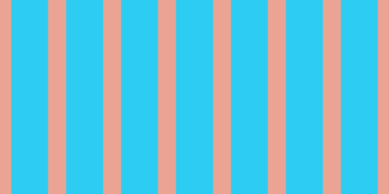 #2dcdf3, #eba393 vertical lines, thirty-seven pixels wide, seventy-six pixels apart
