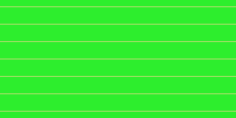 #2dee2d, #fcd393 horizontal lines, two pixels wide, fifty-seven pixels apart