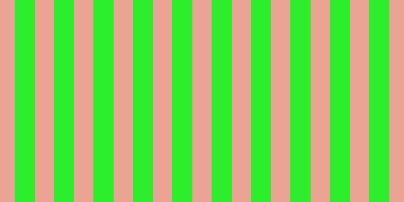 #2dee2d, #eba393 vertical lines, thirty-eight pixels wide, forty pixels apart