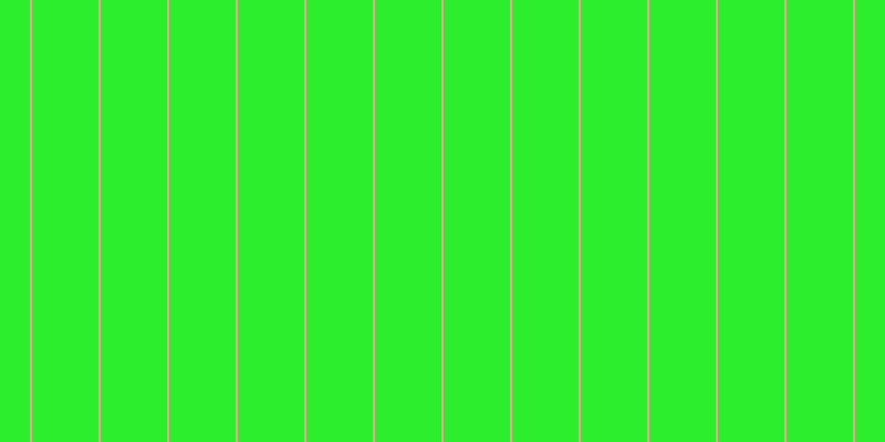 #2dee2d, #eba393 vertical lines, two pixels wide, sixty pixels apart