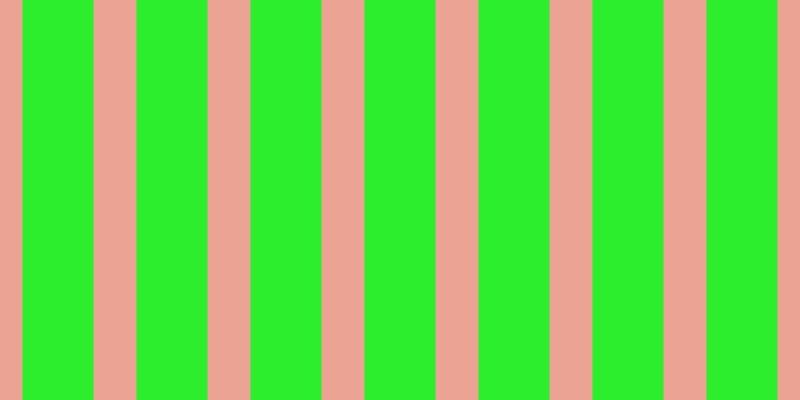 #2dee2d, #eba393 vertical lines, forty-three pixels wide, seventy-one pixels apart