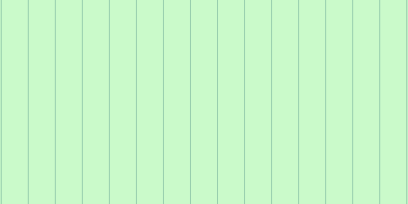 #2dee2d (25%), #67a393 vertical lines, one pixels wide, fifty-two pixels apart